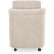 Mesto Grey Rolling Dining Chair